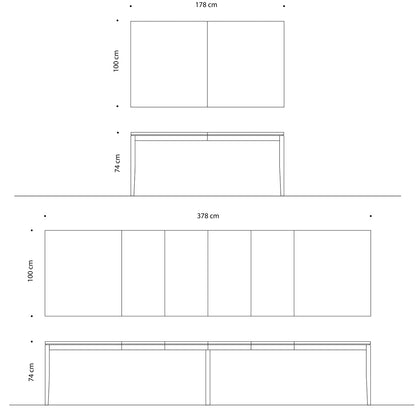 Tilen Spisebord 220 x 88/100