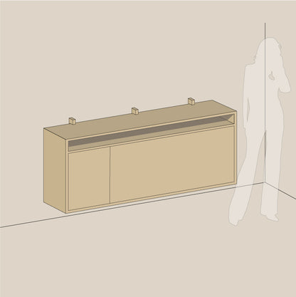 Abel system - Skrivebord - B 160 - H 67 - Kombi