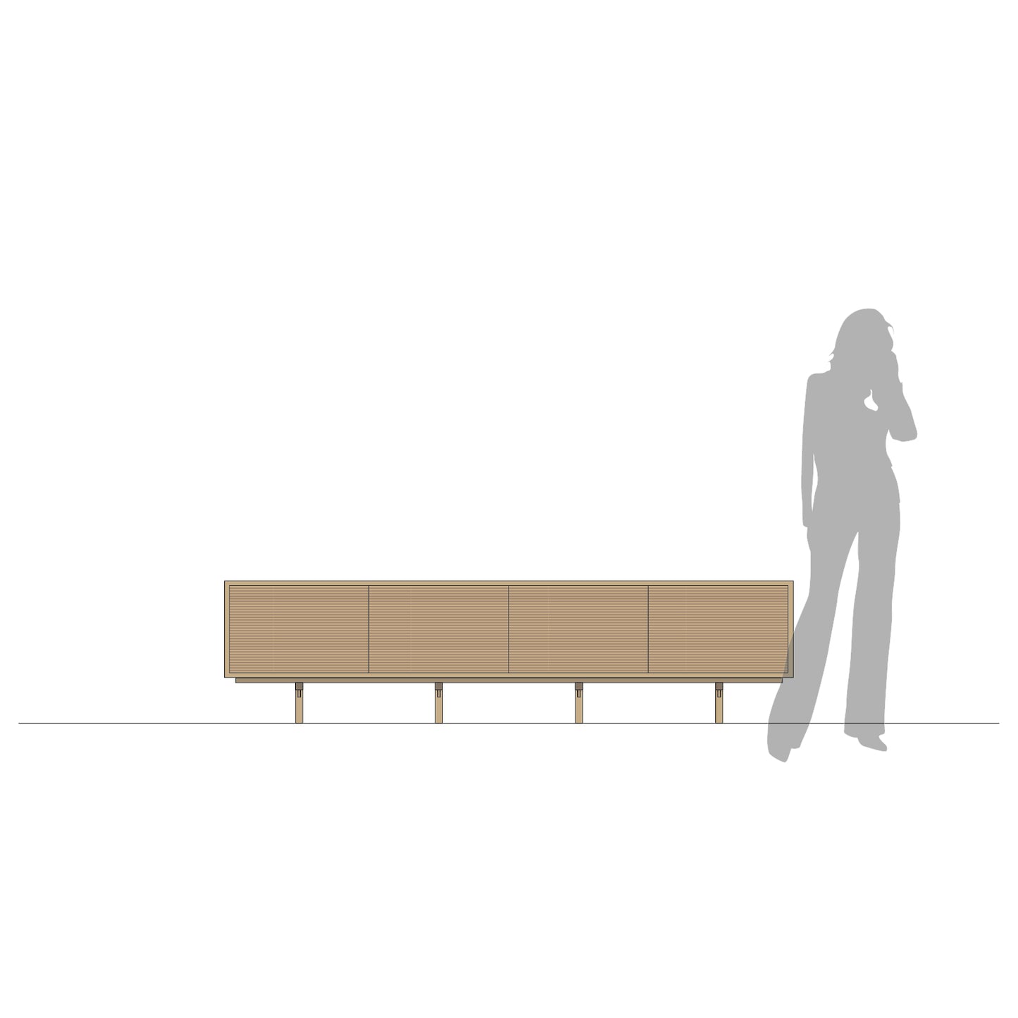 Abel - LP Konsoll - 240 cm