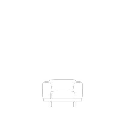 Pur_Norsk Rest - Lenestol – Produktillustrasjon fra Muuto.