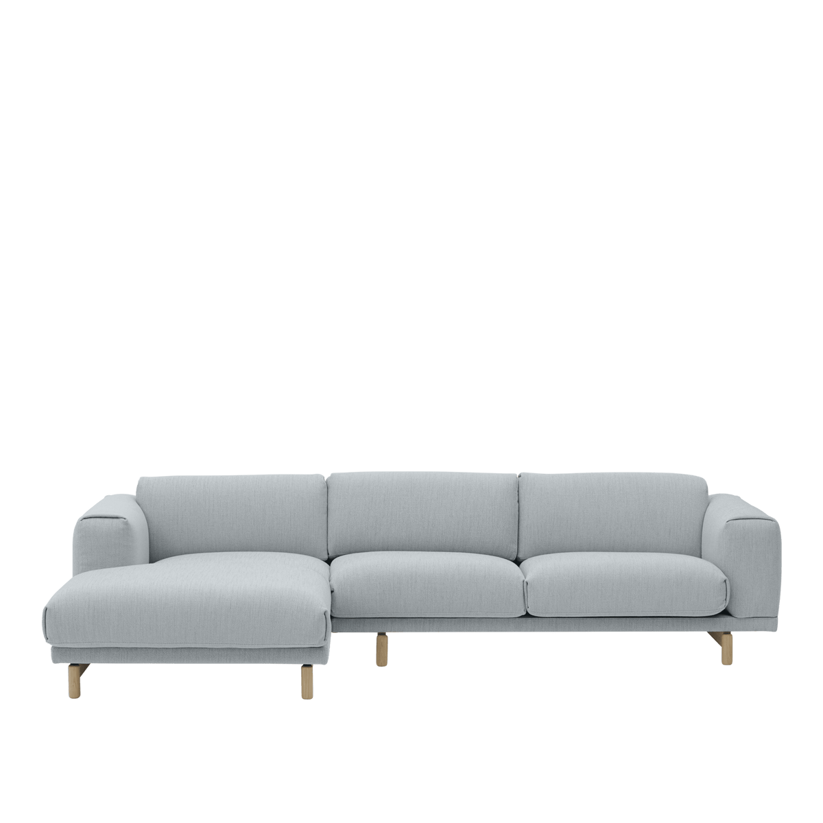 Pur_Norsk Rest - Sofa med sjeselong - 312,5 cm – Produktfoto som viser en eksempelutførelse. Sjeselong til venstre sett forfra.