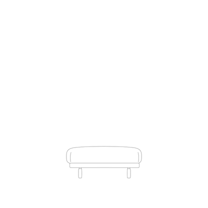 Pur_Norsk Rest - Puff og fotskammel – Produktillustrasjon fra Muuto.