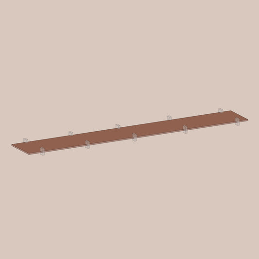Abel system - Hylleplate Gulvmodell - 31 x 280 cm