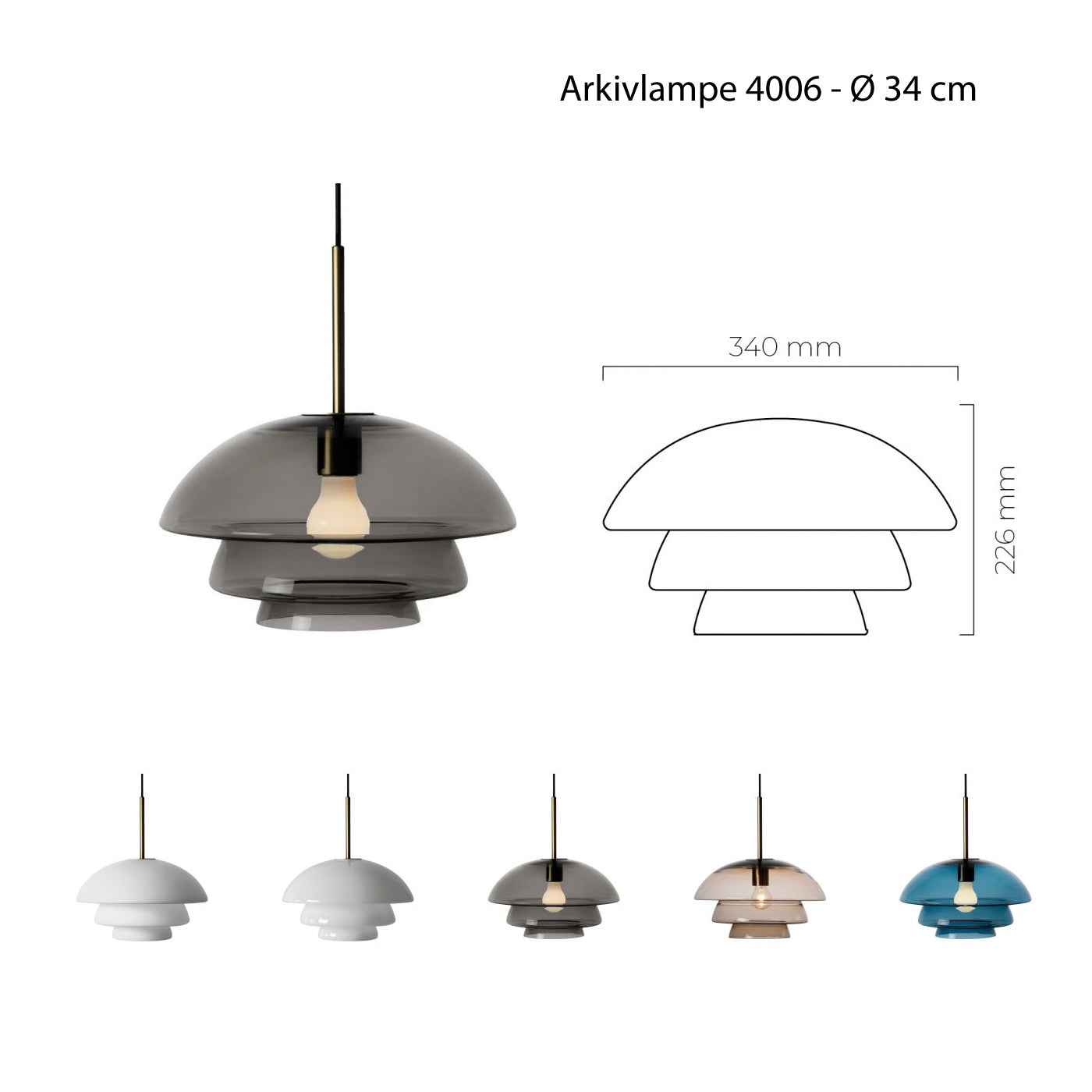 Arkivlampe 4006 - 34 cm