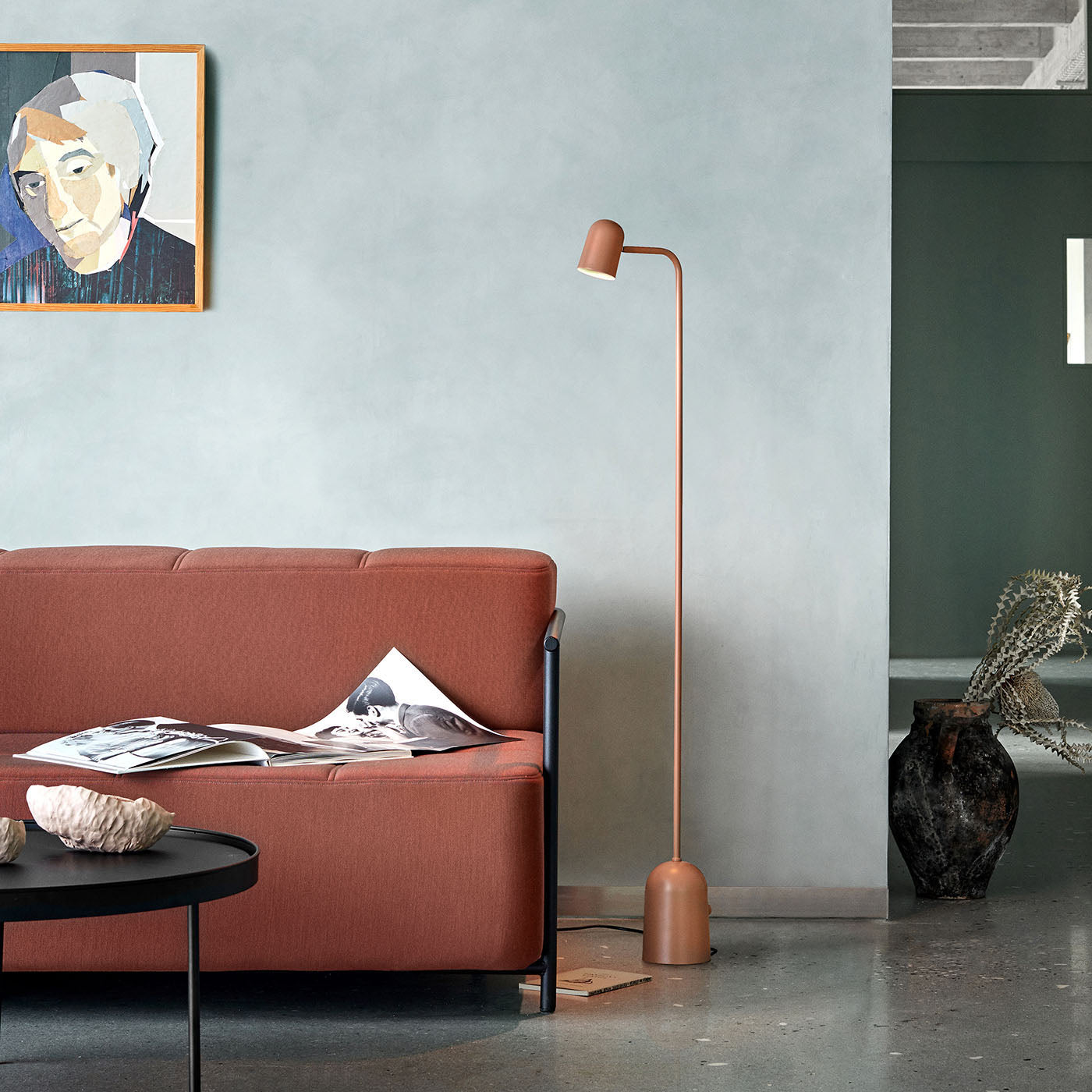 Buddy - Gulvlampe - Mørk grønn
