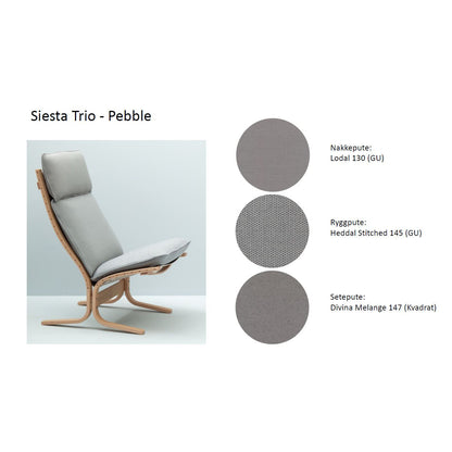 Siesta Trio Tekstil - Pebble