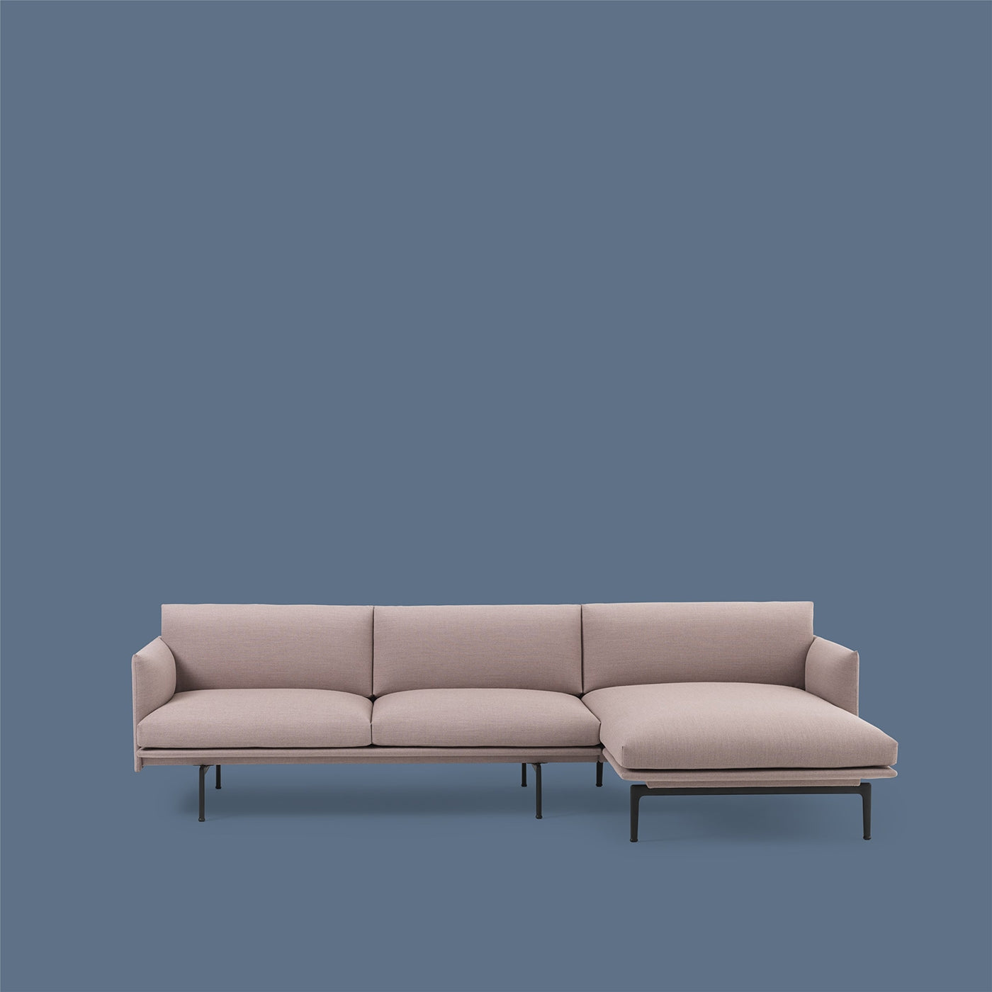 Outline - 3 seter - 262/142 cm - Chaise long