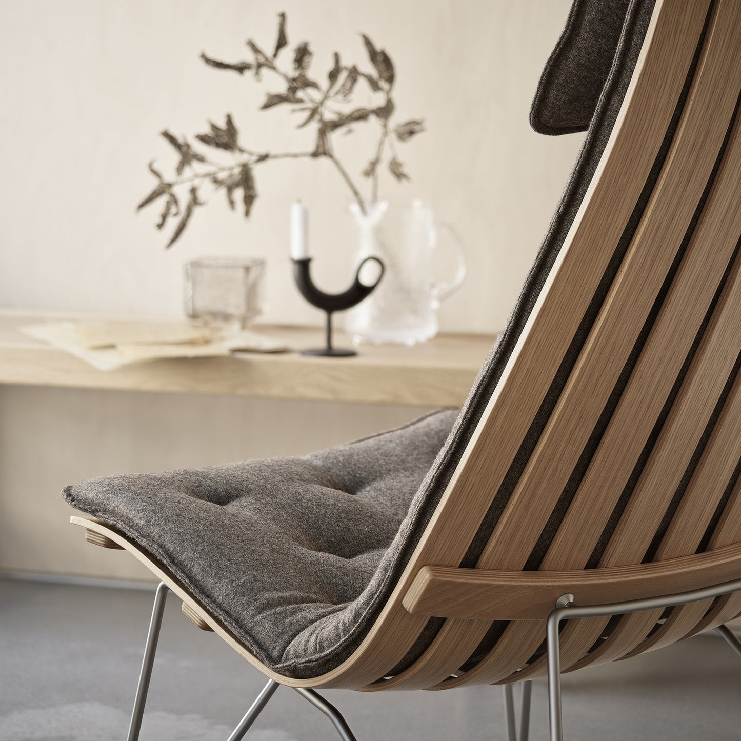 Scandi Lux - Pute - Lav - Skinn